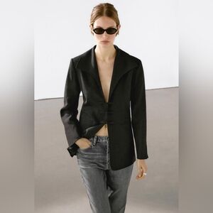 Massimo Dutti Linen Blend Blazer